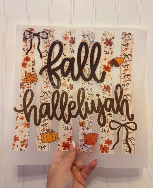 Stripped Floral Fall Hallelujah (DTF)