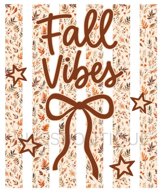Floral Fall Vibes Bow (DTF)